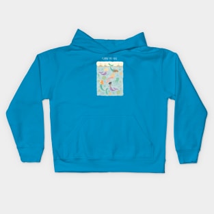 Flippin' your fins mermaids Kids Hoodie